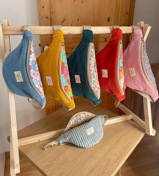 Banane fleurie velours femme et enfant