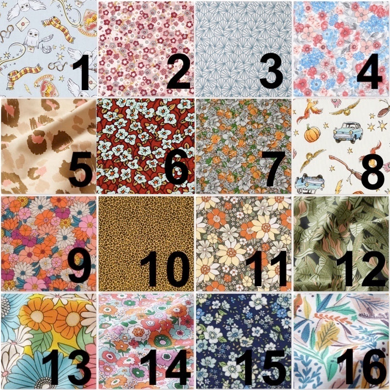 Trousse velours brodée