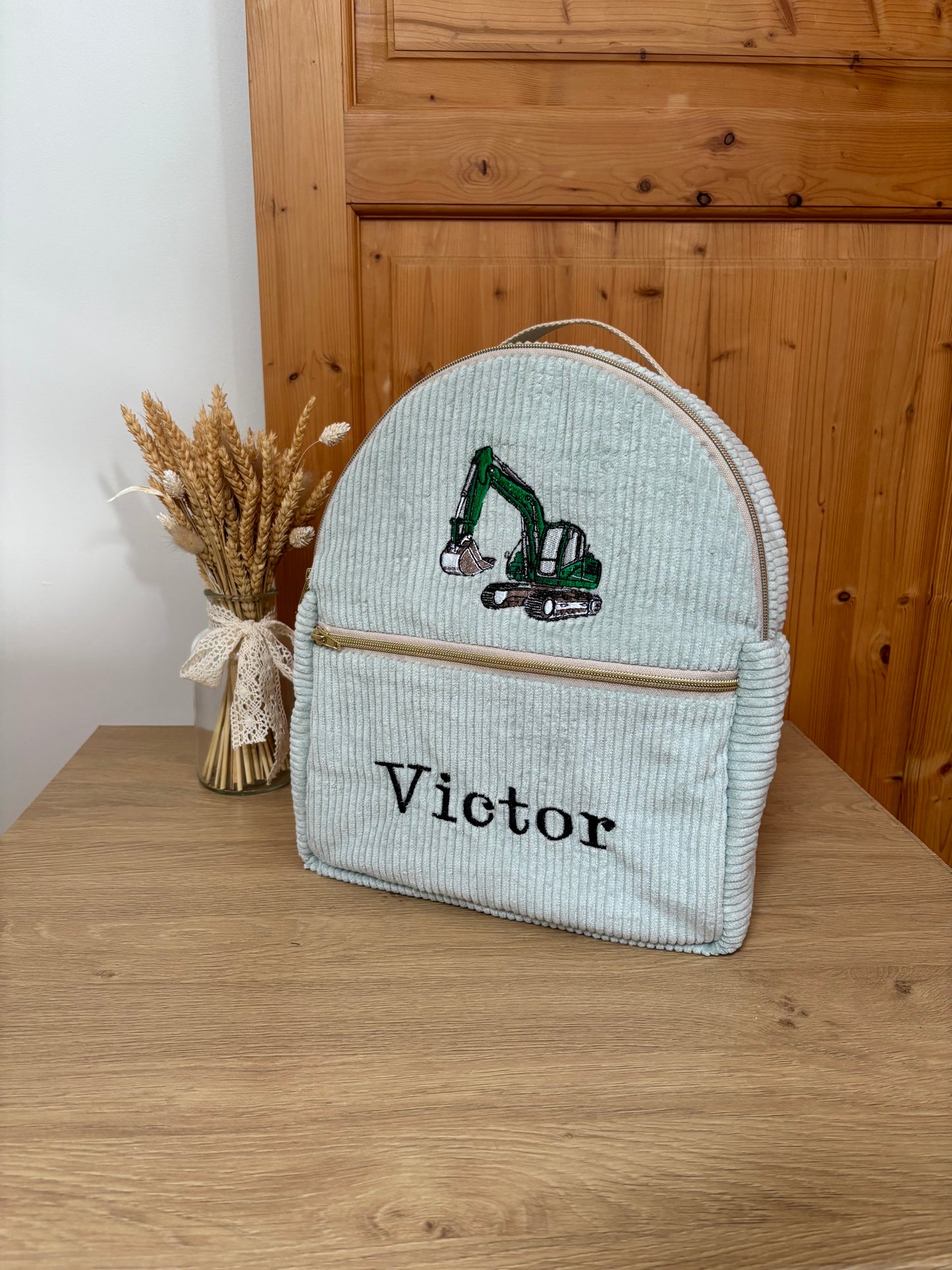 Sac à dos personnalisable maternelle – Modèle Sac Camilia en velours