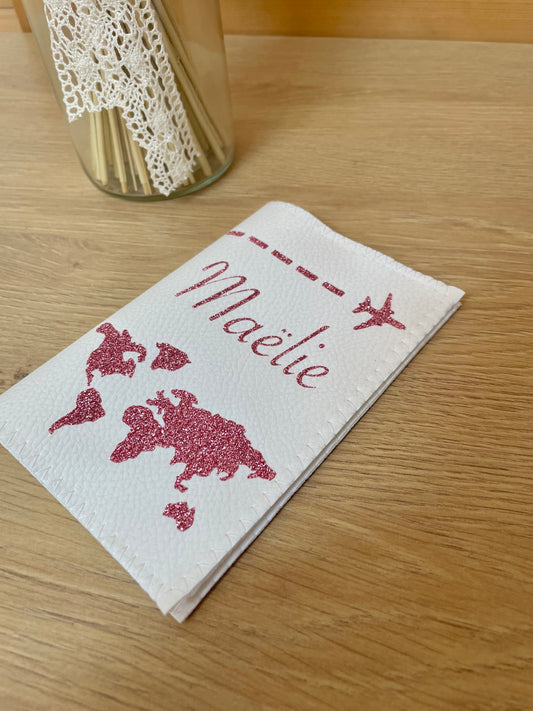 Protège passeport en similicuir