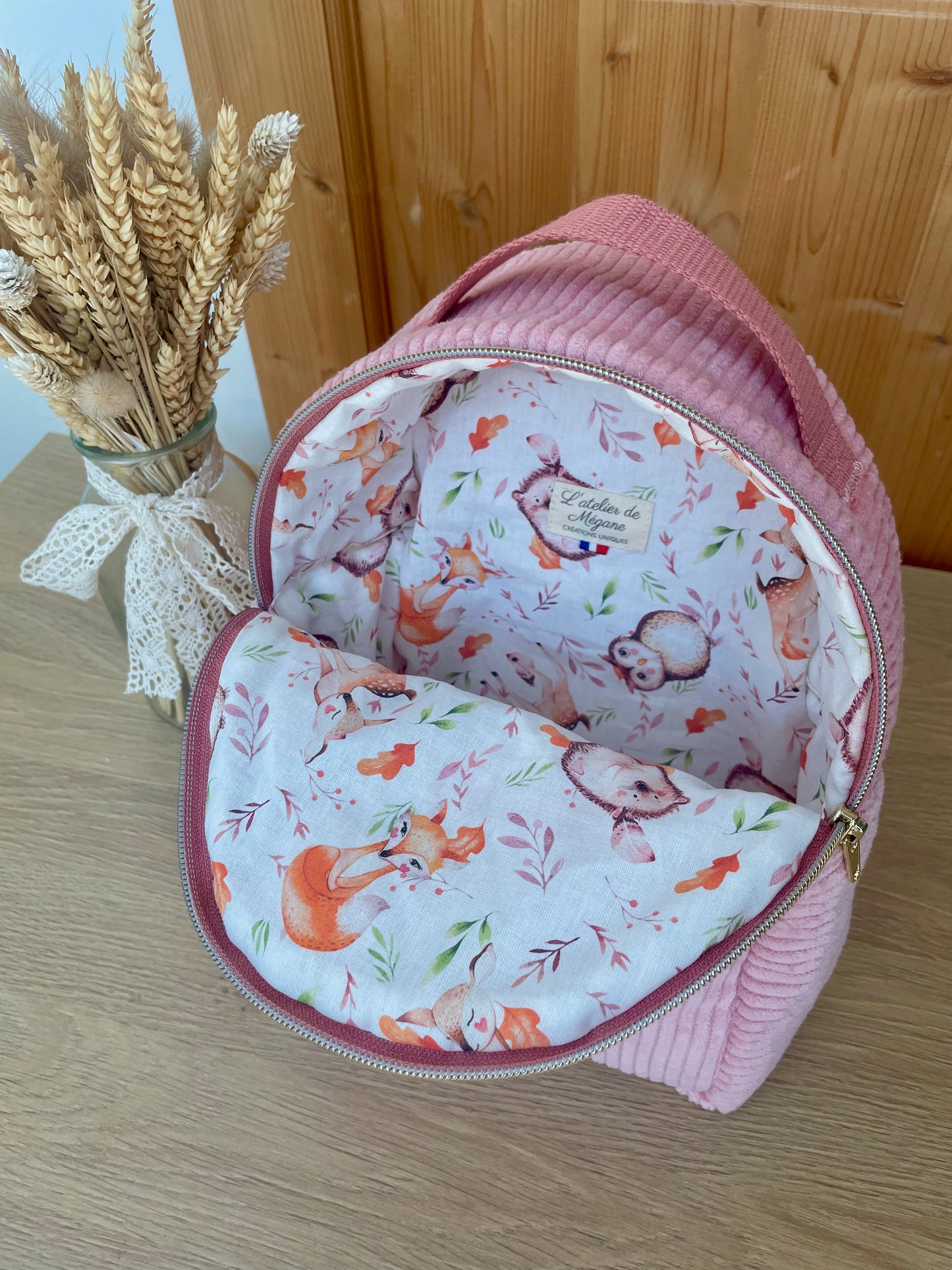 Mini sac Valentine personnalisé pour la crèche