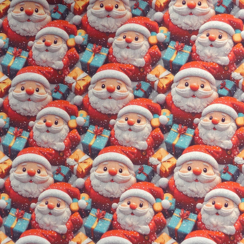 Pochon cadeau tissu de Noël personnalisable