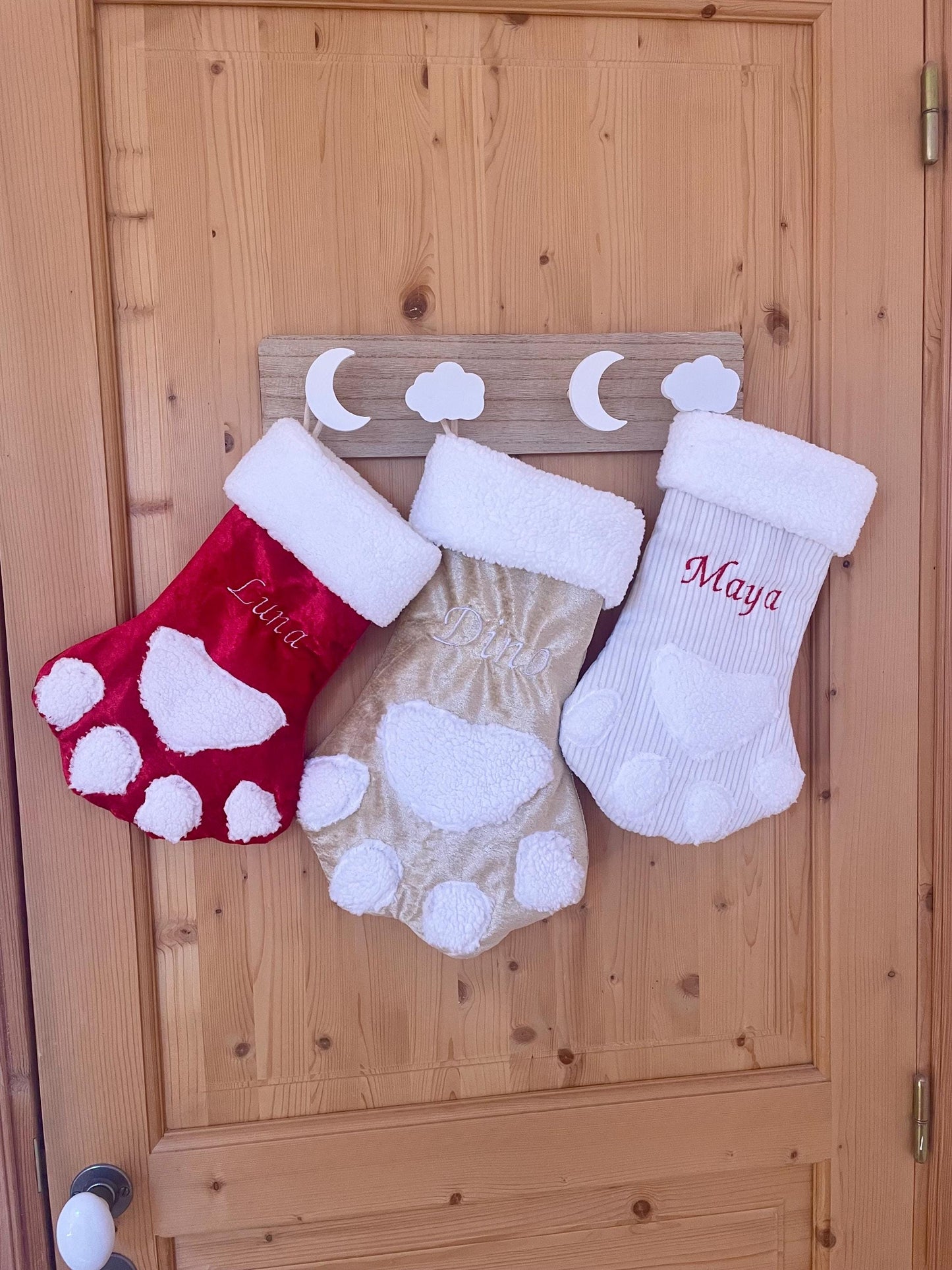 Chaussette de Noël personnalisée brodée du prénom