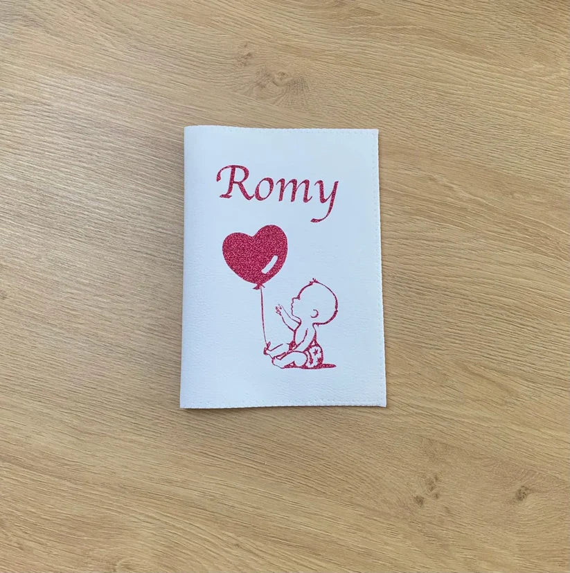 Protège carnet de santé personnalisé bébé