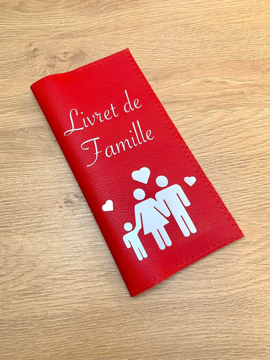 Protège livret de famille personnalisé avec motif