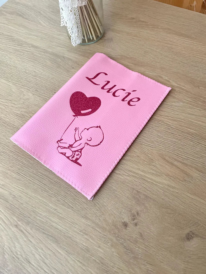 Protège carnet de santé personnalisé bébé